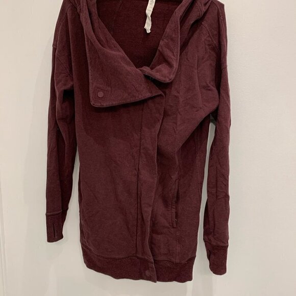Lululemon wrap up jacket size 6 Heathered Bordeaux Drama - Picture 6 of 11